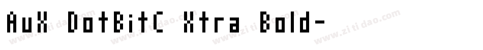 AuX DotBitC Xtra Bold字体转换